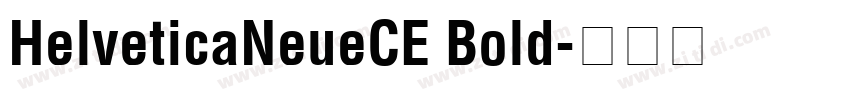 HelveticaNeueCE Bold字体转换